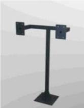 Double goose neck for 2 keypad or 2 readers or combination