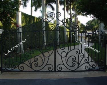Automatic Aluminum Driveway Gate | Automatic Wrought Iron Driveway Gate