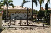 Wrought Iron or Aluminum, Slide or Swing 