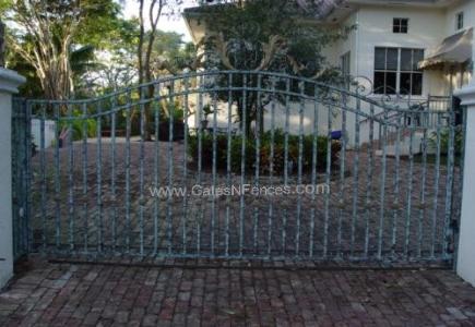 Front Entrance Gates | Custom Design Entrance Gates - Aluminum or Wrought Iron