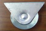 4 inch Groove Wheel Single bearing with bracket 450lbs capacity