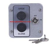 NEMA Exterior 2 button Open Close with a key lock out security lock