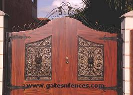 With OR Without Privacy Panel Backing all of our Driveway Gates Design can be match to Garden Gates. 