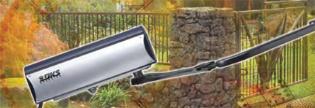 The Model 6004 swing gate column offers convenience and reliability in a compact design