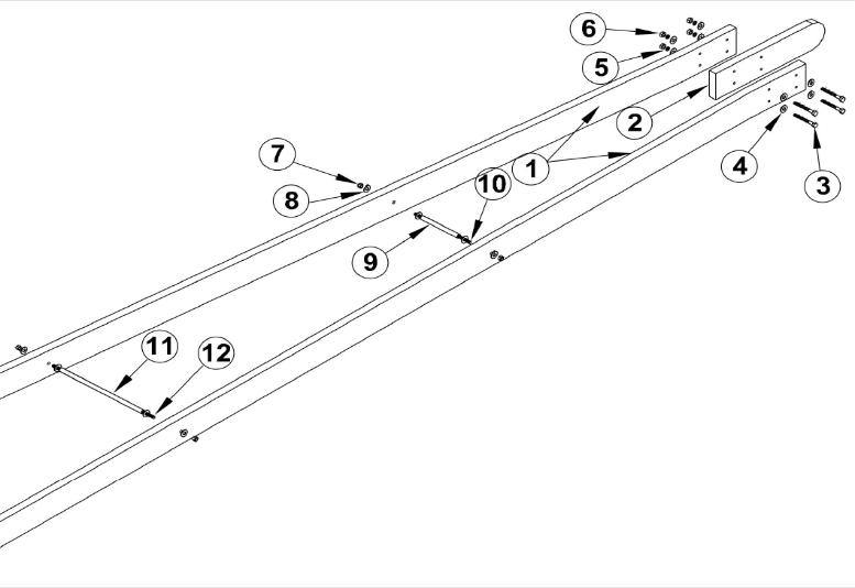 OSCO LINEAR BGU SG Arm Assembly Arm Hardware Replacent Parts