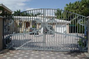 Front Entrance Gates | Front Security Gate Design |  Aluminum Front Entry Gate 