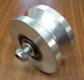 4 inch Groove Wheel Double bearing no bracket 450lbs capacity, Can be use with our wheel cover box